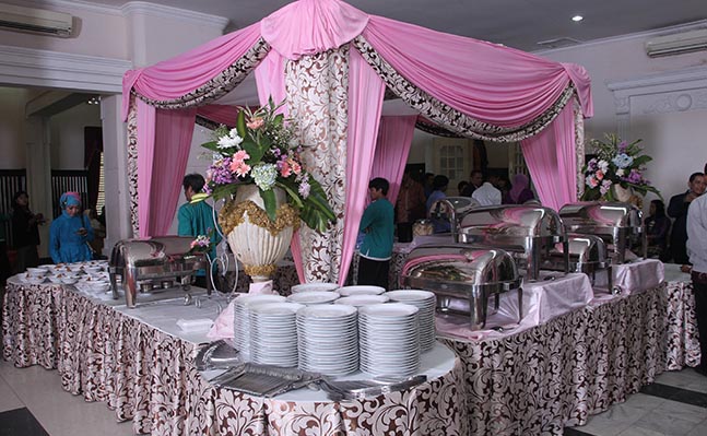 Dekorasi prasmanan mitra catering