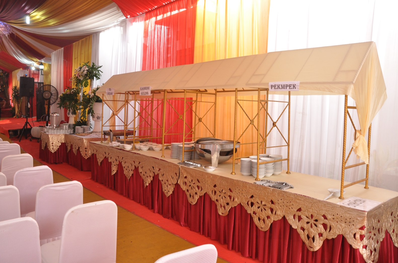dekorasi catering buffet wedding di jakarta selatan